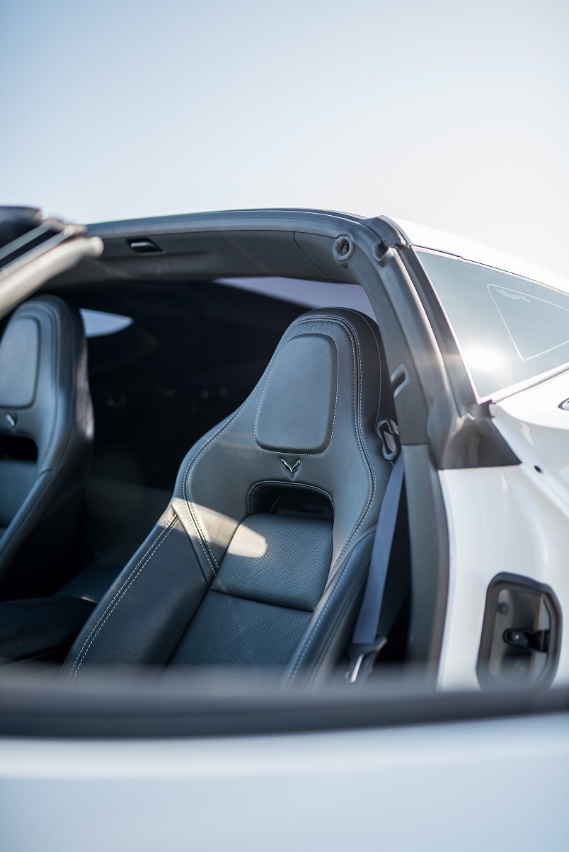 Chevrolet Corvette C7 seats black leather