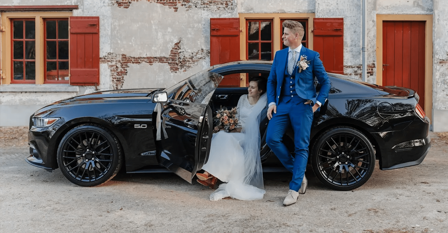 Trouwauto huren Ford Mustang