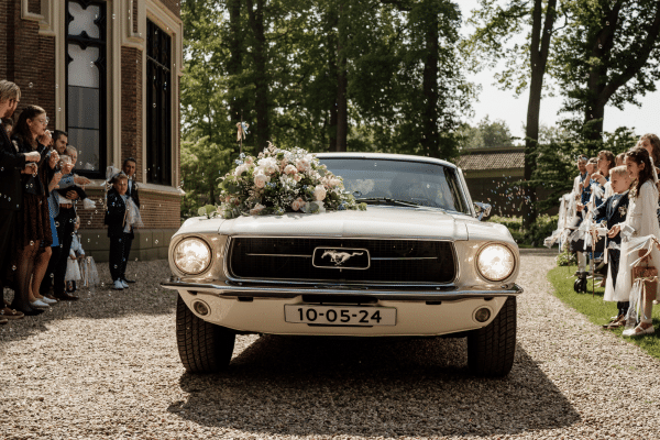 Trouwauto inspiratie Ford Mustang