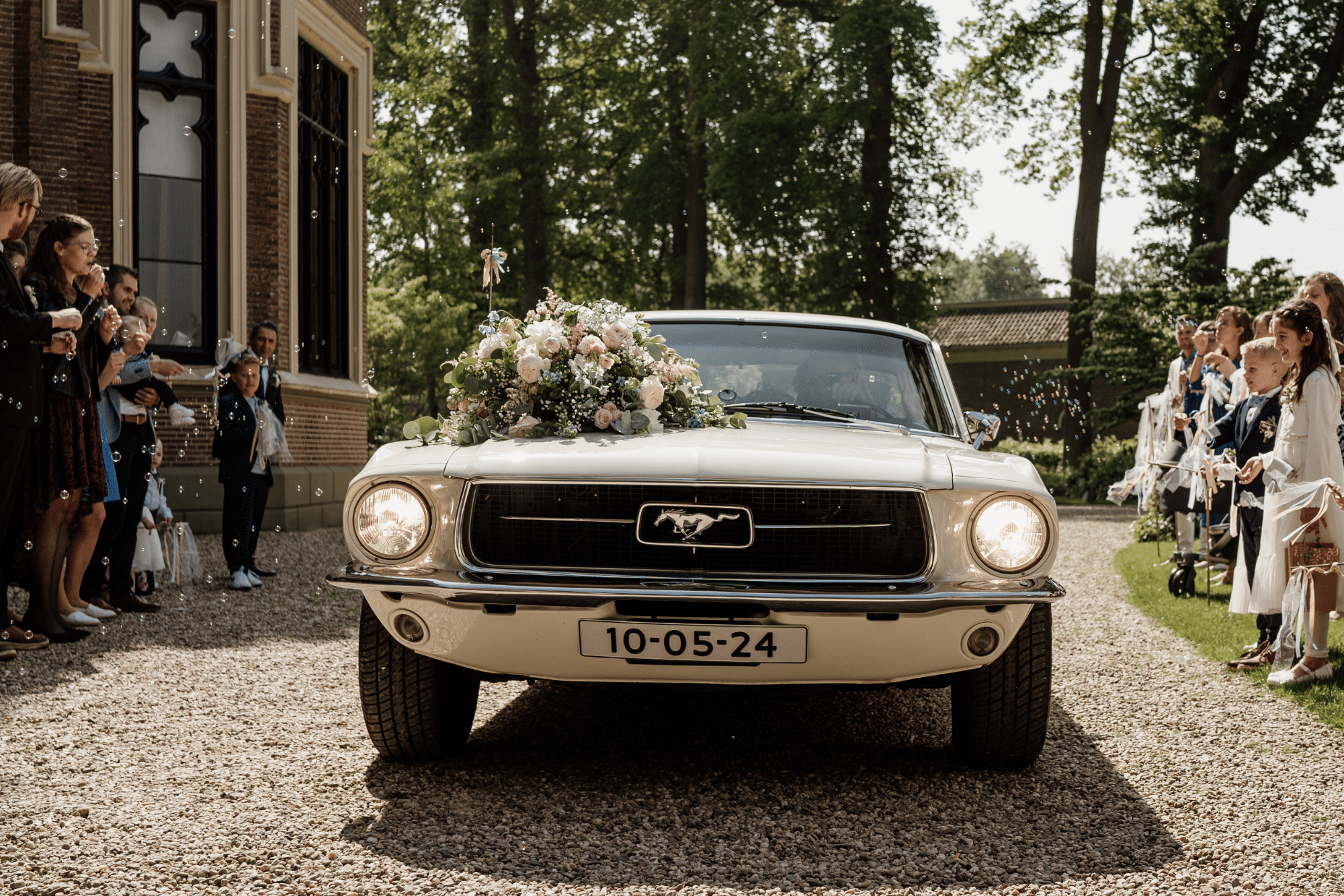 Trouwauto inspiratie Ford Mustang