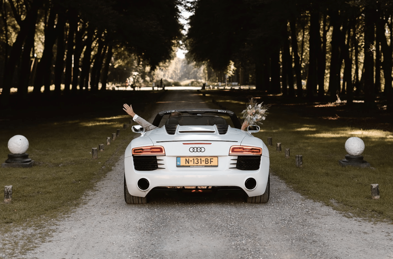 Trouwauto inspiratie - Audi R8 spyder