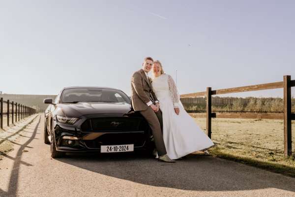 Trouwauto inspiratie Ford Mustang