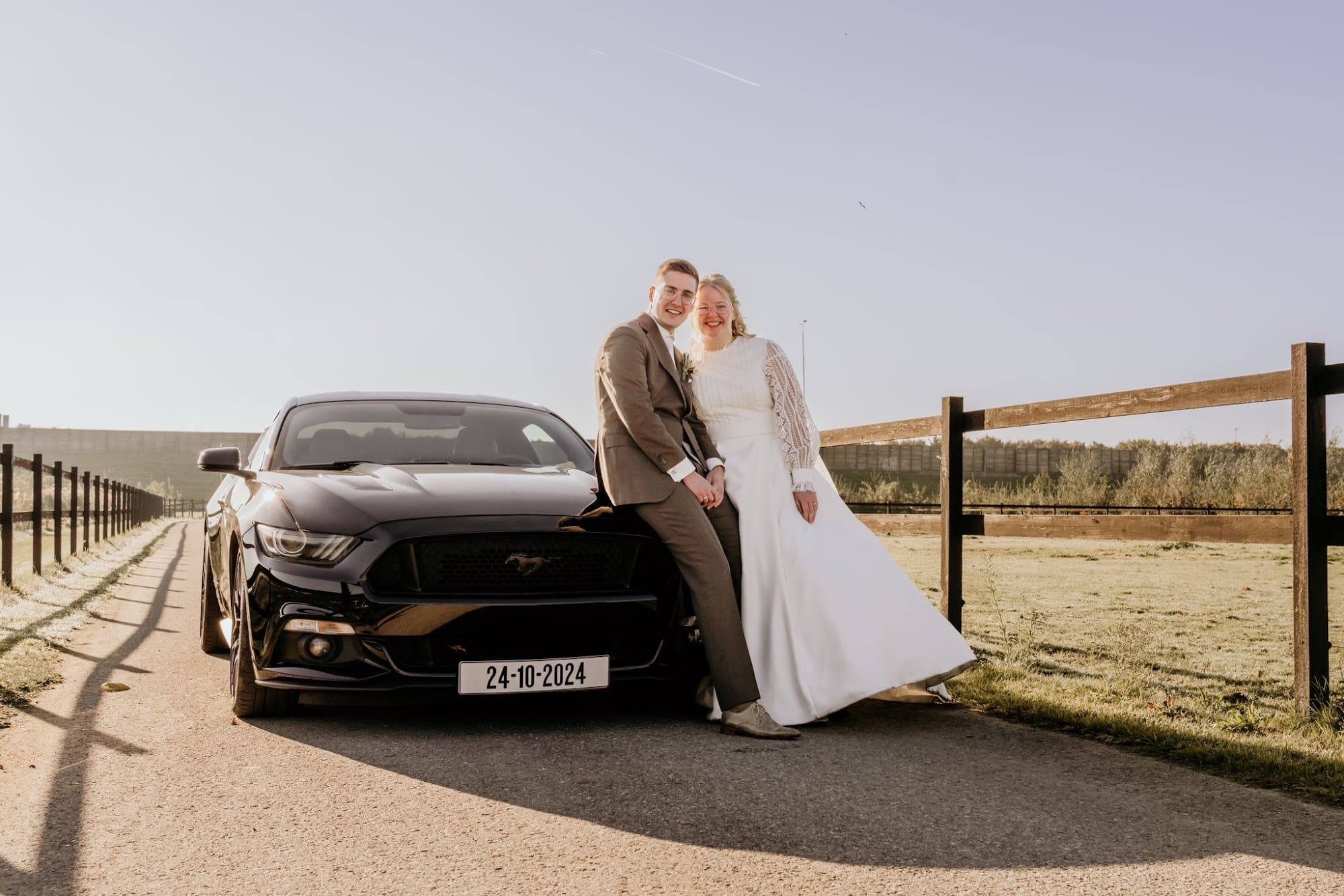 Trouwauto inspiratie Ford Mustang